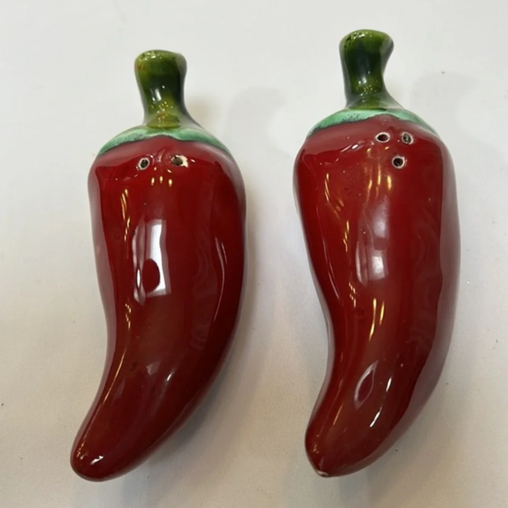 Chili Pepper Salt and Pepper Shakers